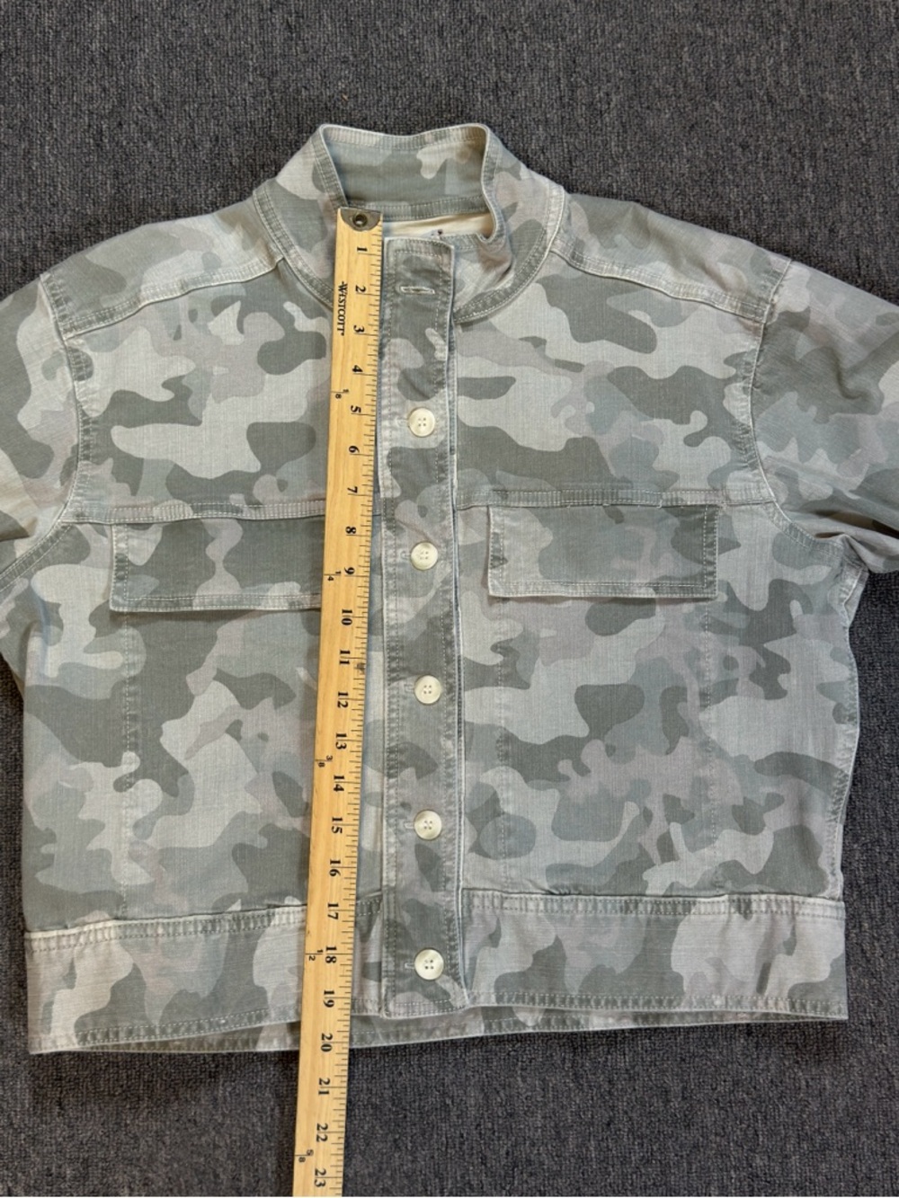 Dear John‎ Light Gray Camouflage Utility Jacket Women’s Size Small NEW - Picture 10 of 14